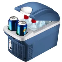 ตู้เย็นในรถยนต์ขนาดเล็ก8L,กล่องฉนวนตู้แช่แข็งแบบพกพาตู้เย็นสำหรับใช้ในบ้านสำนักงานกลางแจ้งและท่องเที่ยว