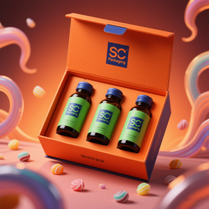 Kit de cartón personalizado con forma de <span class=keywords><strong>libro</strong></span> negro para el cuidado de la salud, caja de regalo, cierre magnético, inserción de espuma, impresión en relieve - Product Image 2