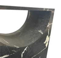 YJ Espagnol racine noir et blanc surface en pierre naturelle intérieur meubles creux meubles en marbre naturel