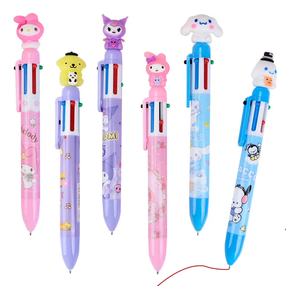 GL OEM Stylo A Bille Amerique Cute Retractable 4-in-1 Multicolor 0.5 Ballpoint Pens