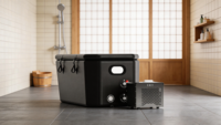 Baignoire à eau froide gonflable écologique pour extérieur, équipée d'un mini-refroidisseur d'eau, baignoire à glace portable pour la récupération sportive des athlètes