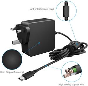 <span class=keywords><strong>Chargeur</strong></span> USB-C universel 65W PD <span class=keywords><strong>Compatible</strong></span> pour <span class=keywords><strong>MacBook</strong></span> <span class=keywords><strong>Pro</strong></span>/ De ll Latitude/Lenovo/ Matebook - Product Image 2