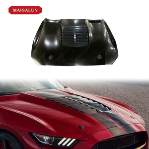Pour Ford <span class=keywords><strong>Mustang</strong></span> 2015-2017 ans capot moteur capot mise à niveau vers GT500 style capot moteur en Fiber de carbone capot capot capot - Product Image 5