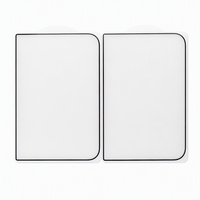 Protection d'écran en verre trempé antistatique 0,33 mm 4H Trempé 115 °   Angle de vue en forme de goutte d'eau pour téléphone