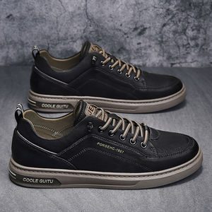 Zapatos Casuales de Cuero, Estilo Nuevo Primavera/Verano 2026 - Zapatillas Blancas para Hombre - Zapatos Blancos Deportivos de Invierno, Estilo Walking - Product Image 2