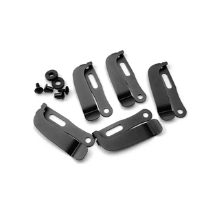 Powder Coated 420 Stainless Steel Spring Steel Slotted Adjustable Belt Clip Full Anti Loosening Hardware Kit Holder - Product Image 4