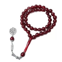 Nouvelles perles de prière en résine colorée 10mm 45 perles, Chapelet Tasbih Musulman, Cadeau Islamique, Mode Arabe, Misbaha Sibha, Bracelet en acrylique