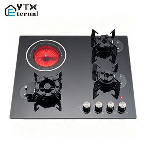 Cuisinière à gaz multifonction à bon prix pour hôtel, maison et cuisine, <span class=keywords><strong>plaque</strong></span> de <span class=keywords><strong>cuisson</strong></span> à gaz électronique, <span class=keywords><strong>plaque</strong></span> de <span class=keywords><strong>cuisson</strong></span> à gaz en verre trempé noir, cuisinière à gaz encastrable - Product Image 1