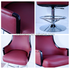 Chaises de casino modernes de haute qualité Chaise de poker rotative populaire Chaises de machine à sous de base de couleur dorée - Product Image 5