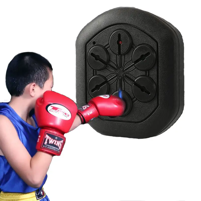 2024 Music Boxing Machine,Can Connect to Bluetooth, Boxing Gym Equipment  Wall Mounted with 2 Pairs of Boxing Gloves for Amateur Home Workout Stress  Release Boxing Game Adult Kid Game