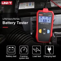 Testeur de batterie de véhicule UNI-T UT673A 12V 24V DC, analyseur de chargeur, testeur de capacité et de charge