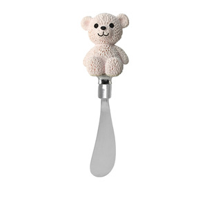 White Bear Butter Knife Cheese Spreader Cake Cutter Small Animal Shape Food Grade Resin Zinc Alloy Valentine'S Day Gift - Product Image 2