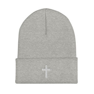 Bonnets tricotés personnalisés <span class=keywords><strong>de</strong></span> haute qualité Y2K croix en métal argenté insigne <span class=keywords><strong>de</strong></span> logo couleur blanche beani à rabat fabricant direct <span class=keywords><strong>pour</strong></span> les femmes - Product Image 6