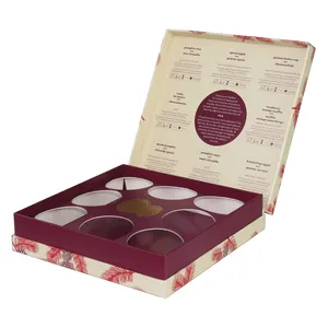 Thanksgiving Day Collection Gift 9 Compartiment Thee Opbergdozen Karton Groothandel Voor Theezakjes