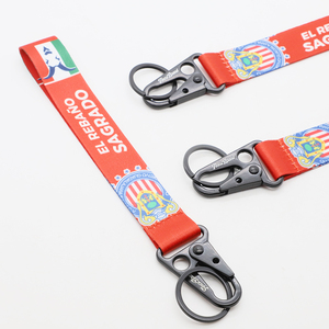 Lanyards Cortos Personalizados al por Mayor con Mosquetón del <span class=keywords><strong>Club</strong></span> de Fútbol Español Real <span class=keywords><strong>Betis</strong></span>, Lanyards Promocionales Cortos para Llaves - Product Image 1