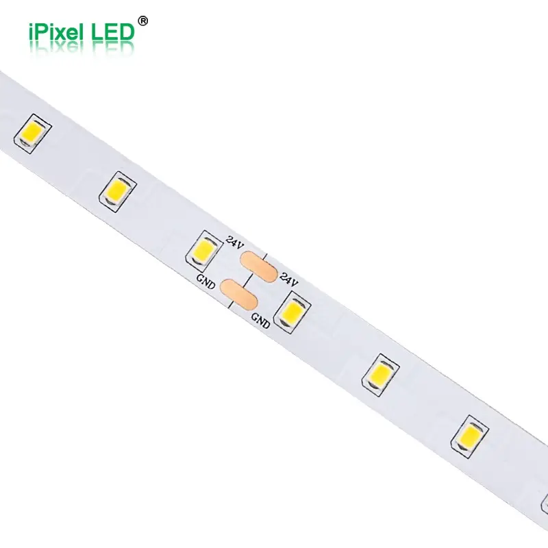 Single row LED  high luminance efficiency and high Ra 2835 single color LED strip 64LEDs/M DC24V