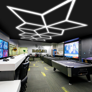 HanYin sechseckiges led-licht wabenlicht deckenlicht für autowerkstatt autowaschanlage station bars gymnase gewerbliches arbeitslicht - Product Image 1