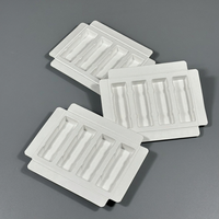 Plateau insert moulé en pâte à papier multi-compartiments personnalisé, en matériaux recyclés, pour emballage de coffret cadeau d'exposition, kit cosmétique couleur personnalisée
