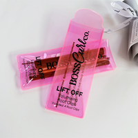 Sacs en plastique personnalisés pour pince à épiler petit sac d'emballage de brillant à lèvres personnalisé sac de pochette à outils en peau de PVC transparent et transparent