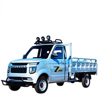 Camionnette électrique de haute qualité, petite, 4 roues, 2 portes, 2 places, capacité de chargement de 800 kg, vitesse maximale de 50 km/h, pour la livraison