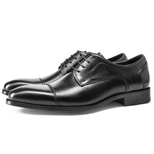 Nouvelles chaussures décontractées pour hommes en cuir véritable, style Derby, à lacets, avec motif sculpté, pour l'automne, de la marque British Brogue - Product Image 6