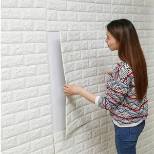 长期2020新乙烯基3d泡沫防水壁纸浴室墙壁