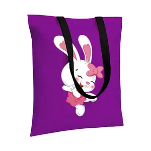 KAISEN Promotional Custom Logo Printed Colorful Recycled Organic Cotton Canvas Shopping Tote Bag
