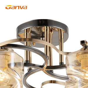 Prodotto più venduto moderno di lusso industriale per bambini camera di vetro 5 luci a soffitto luce - Product Image 4