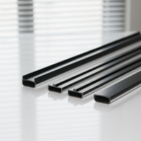 Elegantes barras espaciadoras de fibra de vidrio ABS duraderas, modernas para persianas de vidrio aislantes, barras espaciadoras de borde cálido para persianas de ventanas de Hotel