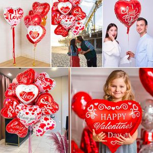 36 Palloncini a Forma di Cuore Rosso 18 Pollici, Decorazioni per San Valentino, 'Ti Amo' Stampato in Lamina di Alluminio Lucida, per Matrimoni, Anniversari, Feste Notturne - Product Image 4
