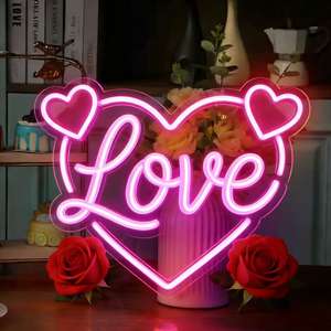 Enseigne au néon LED personnalisée - Vente en gros, livraison directe, pas de MOQ, logo personnalisé, lumière pour le Ramadan, jeu ouvert, pizza - Product Image 1