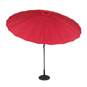 Parasol de jardin extérieur rouge personnalisé avec logo, rond, sombrillas de - Product Image 3