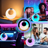Großhandel Smart Sonnenaufgang-Wecklicht mit Nachtlichtfunktion, Google Assistant, BT5.3, APP-Steuerung, RGB-Ambiente-Musiklampe, IPX3