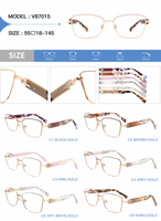 Monture de lunettes œil-de-chat en métal de haute qualité, design élégant et durable, anti-lumière bleue, imprimé animal, légère, convient à toutes les formes de visage, vente en gros