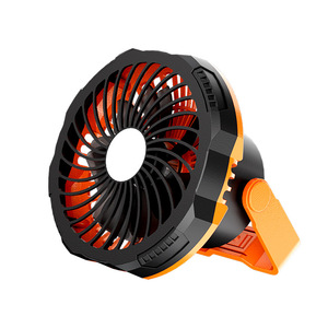 Ventilateur de camping portable de qualité industrielle Ananke Tools, lampe LED, alimenté par batterie, corps en plastique, modèle F8, ventilateur de bureau/table DIY, extérieur - Product Image 6