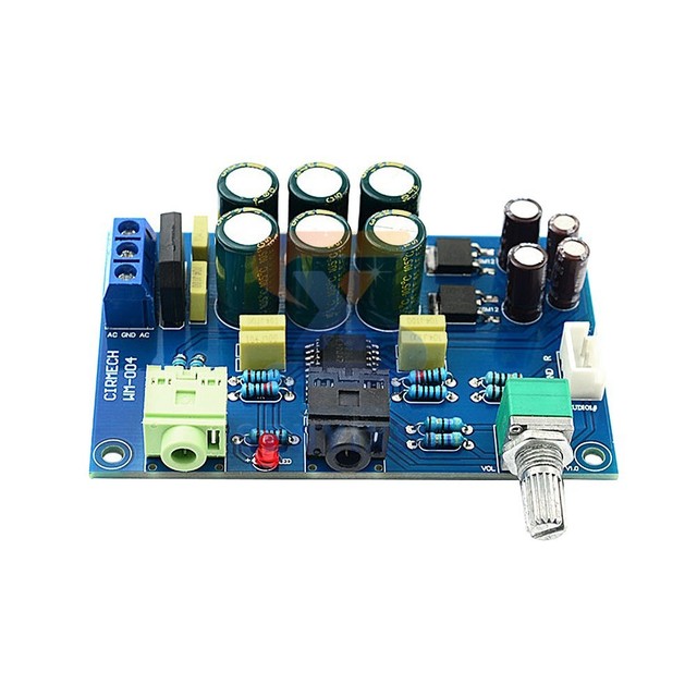 TPA6120 Headphone Amplifier Board HIFI TPA6120A2 Audiophile Earphone Amplifier Board Zero Noise Bottom Kit Finished Board