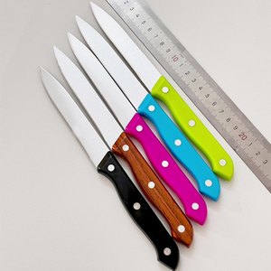 Kitchen Knives Stainless Steel 4-5.9 In Multi-Purpose Colorful Handles Fruit Knife Set - Product Image 1