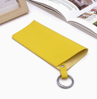 Étui à lunettes en cuir avec logo personnalisé, sac de rangement simple pour lunettes, étui de voyage portable pour lunettes de soleil, cadeau promotionnel