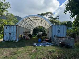 Expandable Truss Structure Container <b>Tarp</b>/Roof/Top Tent/Rain Shelter for Connecting Multiple Containers - Product Image 5