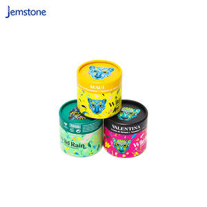 Emballage en tube de papier pour crème pour le visage, en carton cosmétique recyclé, cylindre pour soins de la peau, impression quadricolore - Product Image 1