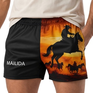 Shorts de style campagnard personnalisés, shorts de football australien avec poches, impression par sublimation - Product Image 6