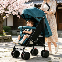 JXB Parapluie compact léger de bonne qualité pour poussette, utilisable en position assise et allongée, toutes saisons