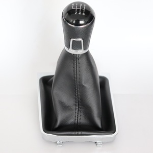 Car Gear <b>Knob</b> Leather 6-Speed Manual <b>Shift</b> <b>Knob</b> For Sagitar Golf GR-020 DZ01Q14-1K16 - Product Image 1