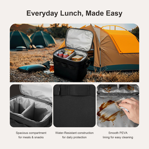 Sac <span class=keywords><strong>isotherme</strong></span> Everich 20L ODM en tissu Oxford 600D avec séparation sec/humide, sac à déjeuner thermique imperméable pour pique-nique/voyage - Product Image 5