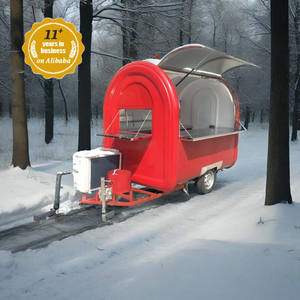 Rimorchio Mobile per Cibo di Alta Qualità in Fibra di Vetro e Acciaio Inossidabile, Furgone Rimorchiabile per Fast <span class=keywords><strong>Food</strong></span> per Servizio di Catering Urbano - Product Image 3