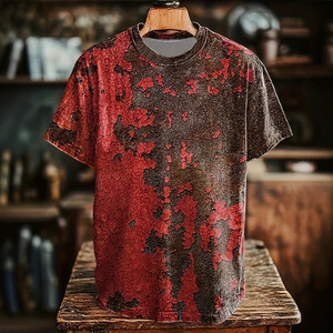 Men's for Pattern Sublimation Printed Short Sleeve T-<b>Shirt</b> Regular Fit Breathable <b>100</b>% <b>Polyester</b> Knitted Summer Casual Wear - Product Image 3