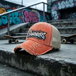 Gorras Trucker Casuales de Mezclilla Color Oliva Personalizadas, con Parche de Logotipo Tejido Bordado en 3D, OEM, 6 Paneles, Ajustables, Transpirables, Impermeables, para Exteriores - Product Image 3