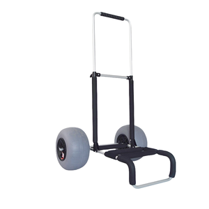アルミビーチカート折りたたみビーチトロリー釣りトロリーカートバルーンホイール付き - Product Image 5