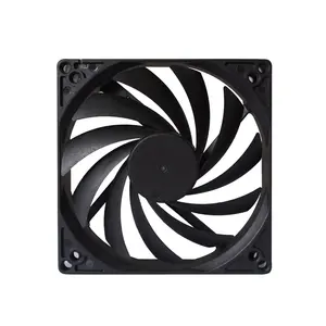 Ventilador 12 v 100mm 12 volts dc escape cooling duct fã fluxo de ar 4 polegadas mini 11 lâminas cpu fã