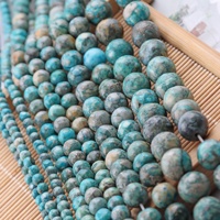 Nouvelles perles tubulaires en pierre naturelle turquoise bleue bohème de la marque Jingshi, 6 mm et 10 mm, pour la fabrication artisanale de bracelets et colliers DIY